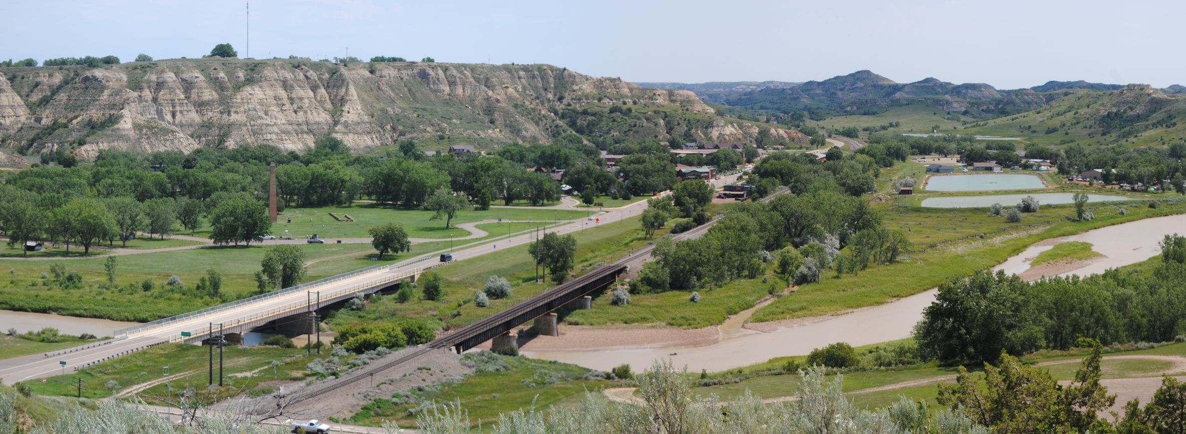 Panoramic view of Medora, ND -